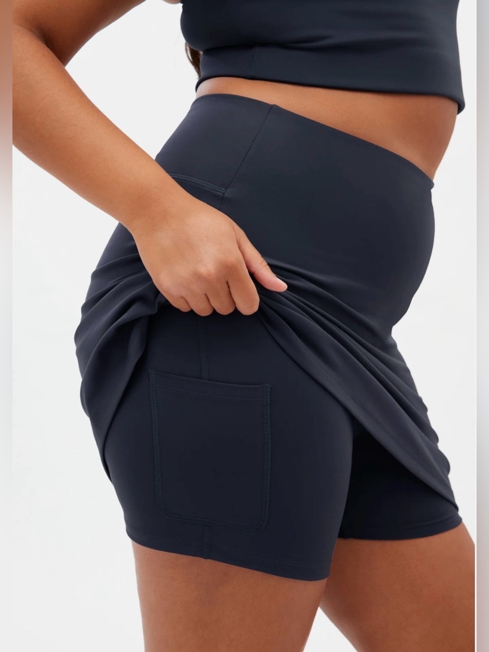 Girlfriend Collective Skyline Sporty High Rise Slits Golf Pickleball Skort XL - Picture 2 of 11